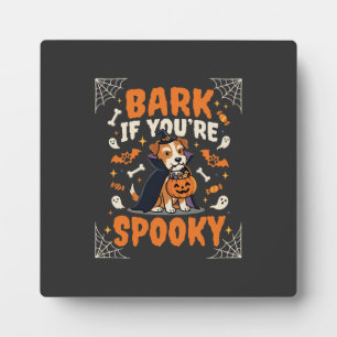 Plaque Photo Fête de costumes d'Halloween pour chiens