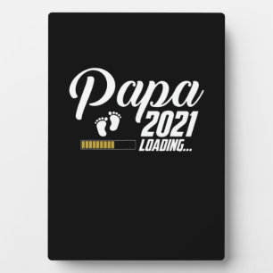 Plaque Photo Fête des pères   Papa Chargement 2021 Père pour la
