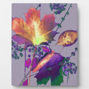 Plaque Photo Feuilles d'automne à Lilac