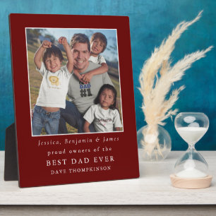 Plaque Photo Fiers propriétaires de Meilleur Père Jamais Photo