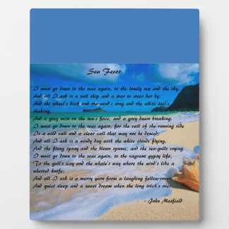 Plaque Photo Fièvre de la mer par : John Masefield