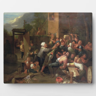 Plaque Photo Fight Outside