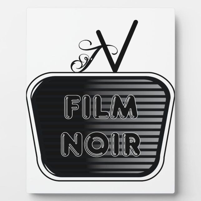 Plaque Photo Film Noir (Devant)