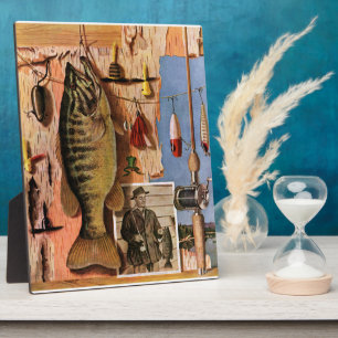 Plaque Photo Fishing Still Life by John Atherton