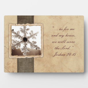 Plaque Photo Flèche de neige noire vintage