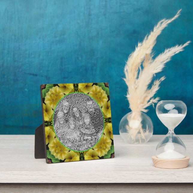 Plaque Photo Fleur Primrose Abstraite Ajoutez Votre Propre Phot (Insitu)