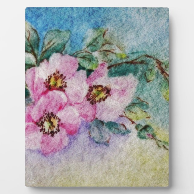 Plaque Photo Fleurs (Devant)