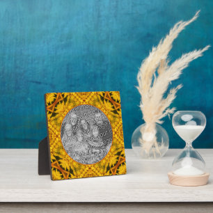 Plaque Photo Fleurs Abstraites Ajouter votre photo