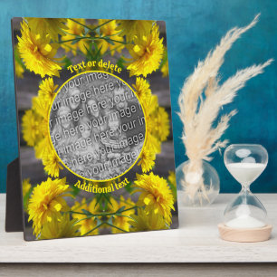 Plaque Photo Fleurs Au Soleil Ajouter Votre Photo