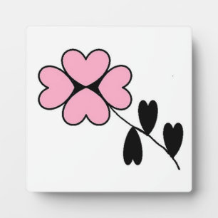 PLAQUE PHOTO FLEURS CARDIAQUES ROSES