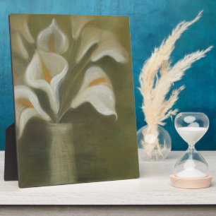Plaque Photo Fleurs Coupées de Calla dans un Vase Nature Morte