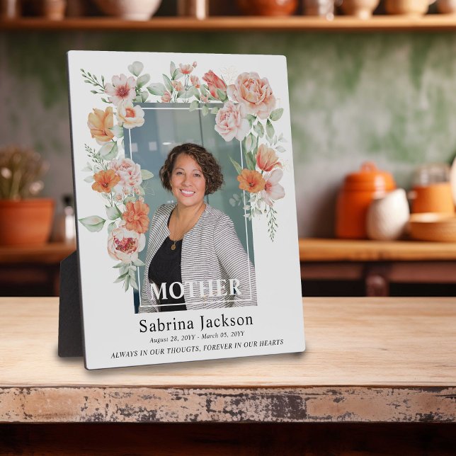 Plaque Photo Fleurs de souvenir aimant - Photo de funérailles m (Créateur téléchargé)