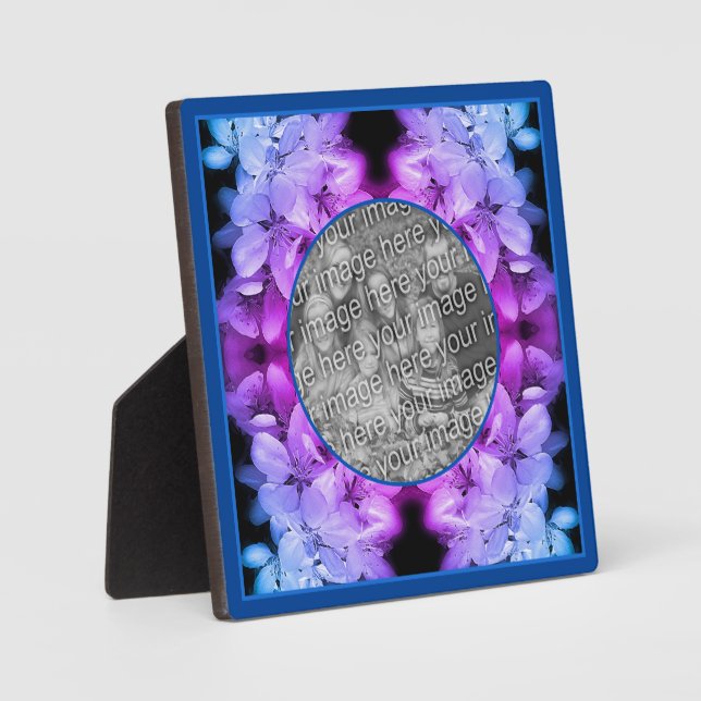 Plaque Photo Fleurs Fleurs Abstraites Tinted Ajouter Votre Prop (Recto)