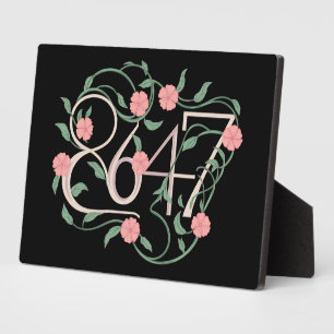 Plaque Photo Floral Subtle Anti Trump 8647 86 47 Boho