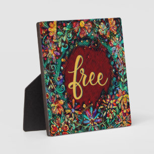 Plaque Photo Flore Boho Gratuit Whimsical Inspirer Easel
