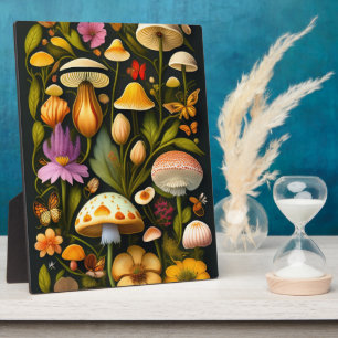 Plaque Photo Flore du pré   Tabletop Haeckel moderne
