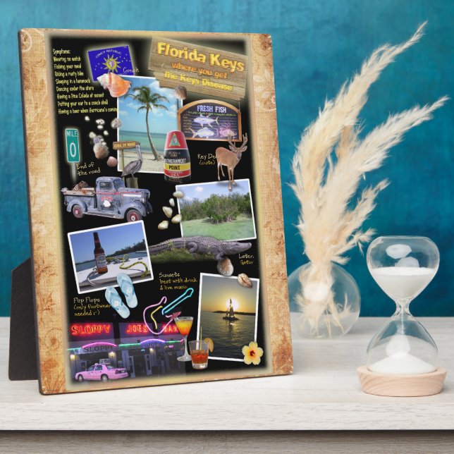 Plaque Photo Florida Keys (Côté)