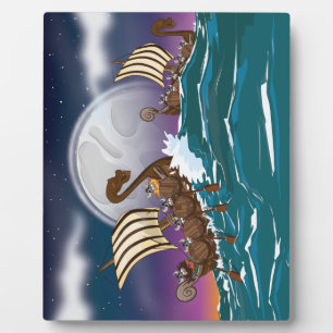 Plaque Photo Flotte Viking Invasion