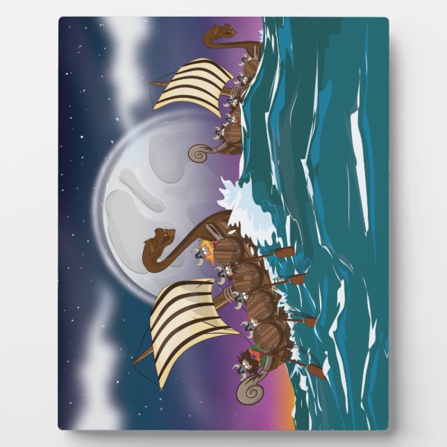 Plaque Photo Flotte Viking Invasion (Devant)