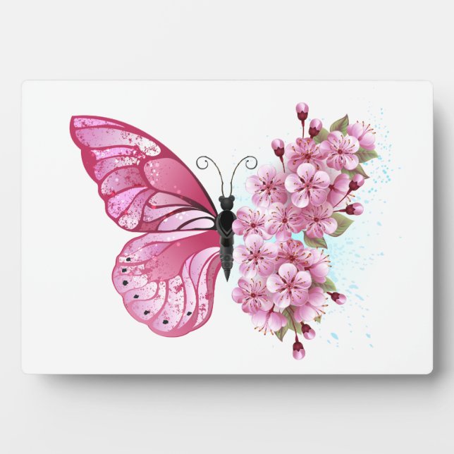 Plaque Photo Flower Butterfly (Devant)