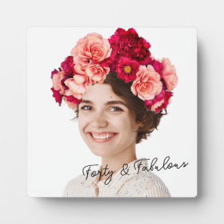 Plaque Photo Flowers Crown Custom photo