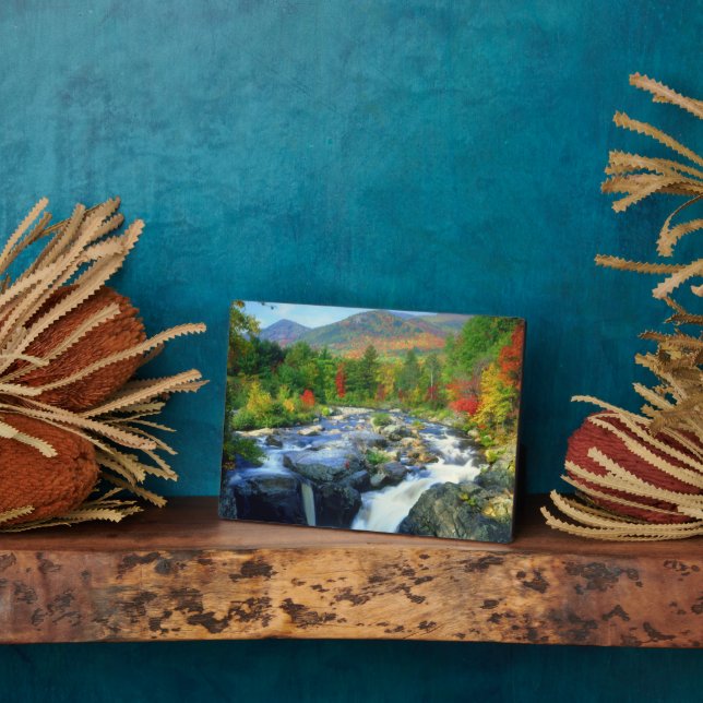 Plaque Photo Flume Falls | Monts Adirondack (Côté)