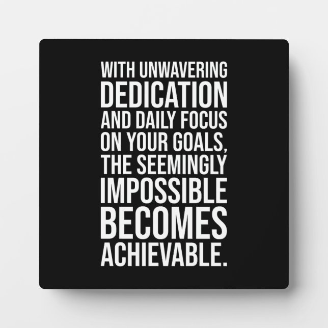 Plaque Photo Focus - Impossible devient réalisable - Motivation (Devant)
