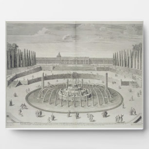 Plaque Photo Fontaine de Latone à Versailles, 1714, de 'Les