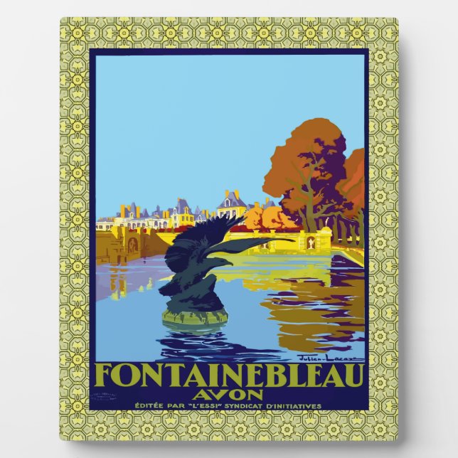 Plaque Photo Fontainebleau Avon France Poster Français (Devant)