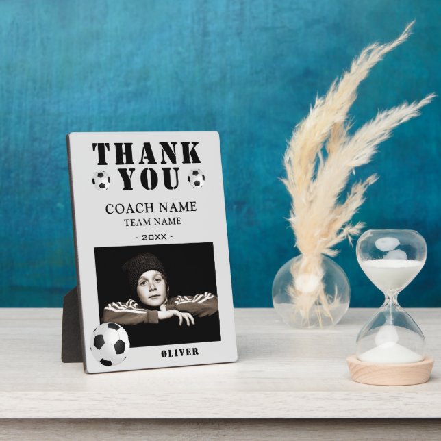 Plaque Photo Football Football Sports Photo Coach (Côté)