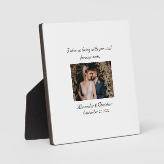 Plaque Photo "Forever" Couples Elegant Love Quota