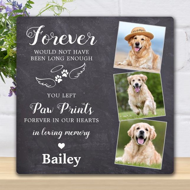 Plaque Photo Forever In Loever Mémoire Personnalisé Animaux de  (Créateur téléchargé)