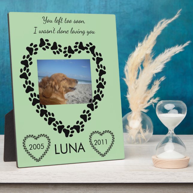 Plaque Photo Forever Loved Lymphoma Awareness Tribute (Côté)