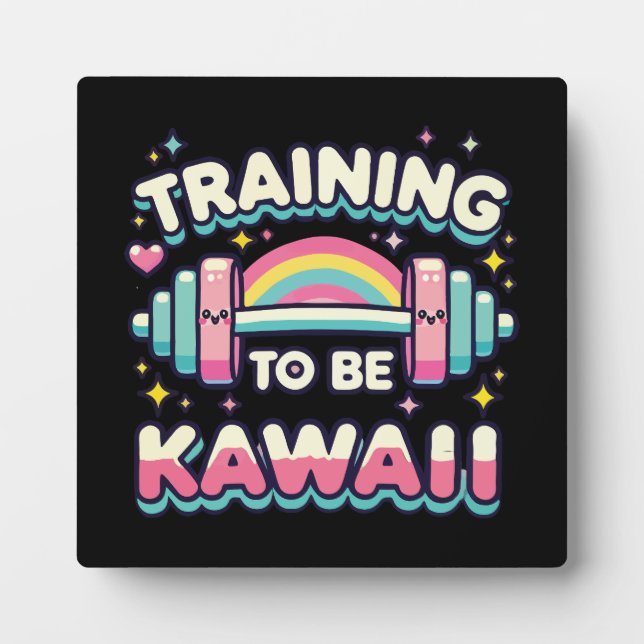 Plaque Photo Formation pour être Kawaii - Plutôt amusant entraî (Devant)