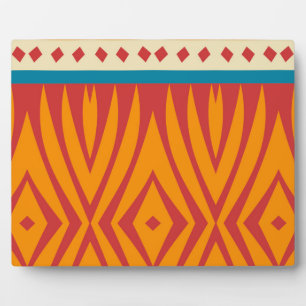 Plaque Photo Formes dans de rétros couleurs