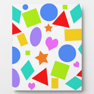 Plaque Photo Formes et couleurs