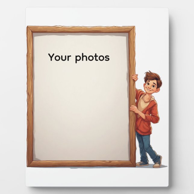 Plaque Photo Fotoframe-Design mit Jungen - Heb deinen Moment (Devant)