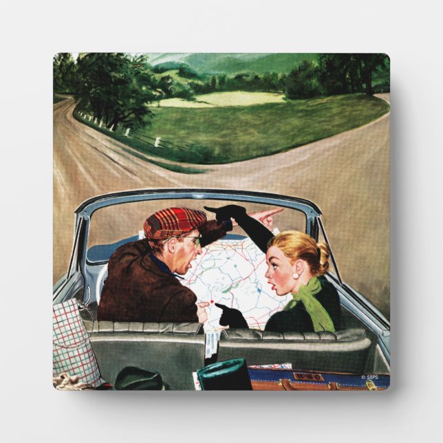 Plaque Photo Fourche sur la route (Devant)