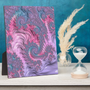 Plaque Photo Fractale Pastel