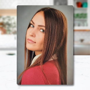 Plaque Photo Frameless Custom Photo Tabletop Easel Back