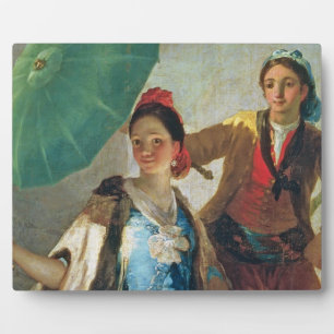 Plaque Photo Francisco Jose de Goya y Lucientes   Le Parasol,