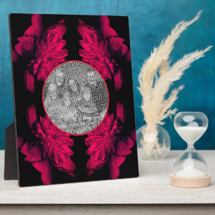 Plaque Photo Fuchsia Peony Abstrait Floral Ajouter Votre Photo