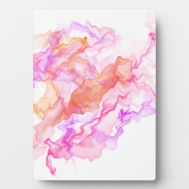 Plaque Photo Fumée Abstraite (Devant)