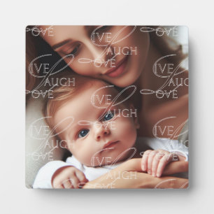 Plaque Photo Fun Motivational Live, Lauder & Love Photo Motif