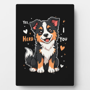 Plaque Photo Funky Australian Shepherd Maman Cadeaux Aussie Oui