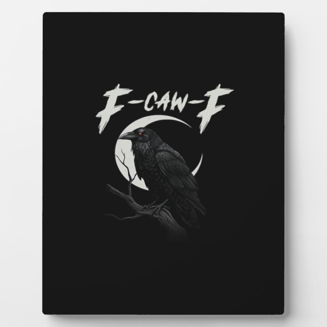Plaque Photo Funny Crow Essential Creative Casual (Devant)