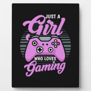 Plaque Photo Gamer Gift   Juste Une Fille Qui Aime Jouer