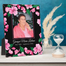 Garde-mémoire personnalisée de fleurs roses
