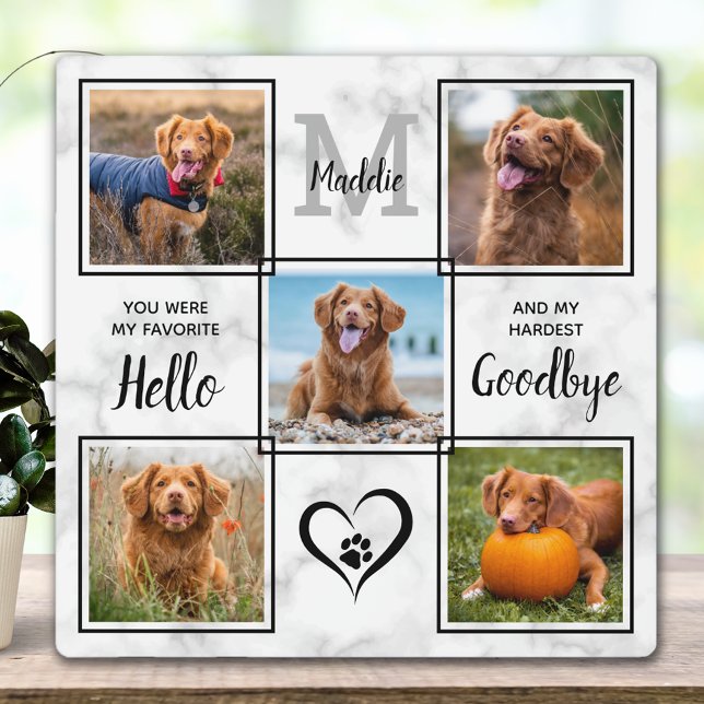 Plaque Photo Garde-mémoire personnalisée pour animaux de compag (Créateur téléchargé)