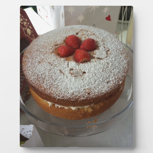 Plaque Photo Gâteau aux éponges Victoria (Devant)